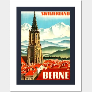 Vintage Travel Poster - Berne Switzerland Posters and Art